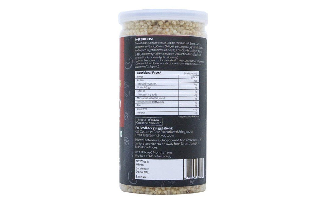 Nutty Yogi Jalapeno Quinoa Puffs    Jar  40 grams